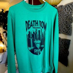 Crooks n Castles “death row records” long sleeve sweater size medium!